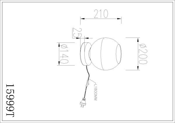 Globo 15999T - Настолна лампа RAGUSA 1xE27/60W/230V