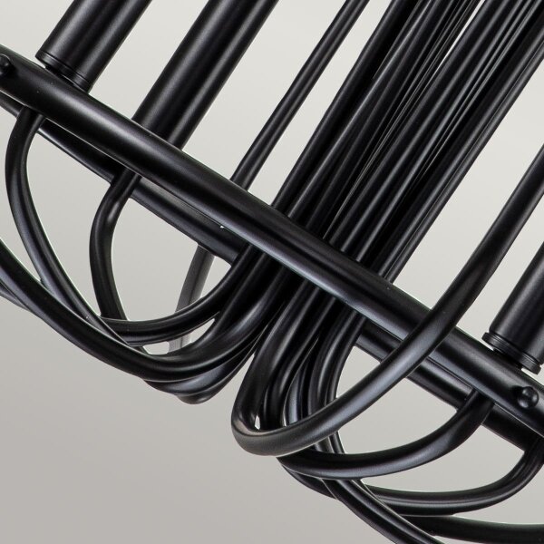 Kichler KL-CAPITOL-HILL12-BLK-Полилей на верига CAPITOL HILL 12xE14/40W/230V черен