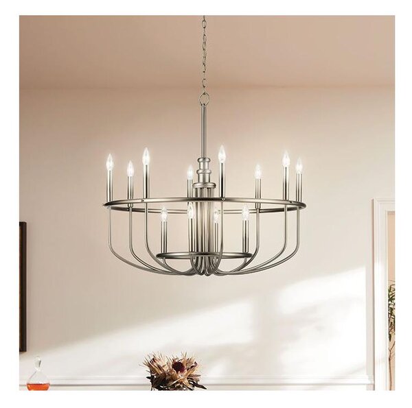 Kichler KL-CAPITOL-HILL12-BN-Полилей на верига CAPITOL HILL 12xE14/40W/230V хром