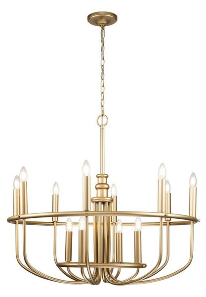 Kichler KL-CAPITOL-HILL12-PNBR-Полилей на верига. CAPITOL HILL 12xE14/40W/230V златист