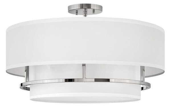 Hinkley HK-GRAHAM-L-PN - Полилей GRAHAM за директен монтаж на тавана, 4xE14/40W/230V, лъскав хром