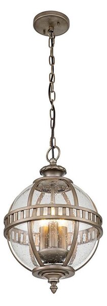 Kichler KL-HALLERON-8M-BU - Външен полилей на верига HALLERON 3xE14/40W/230V IP44