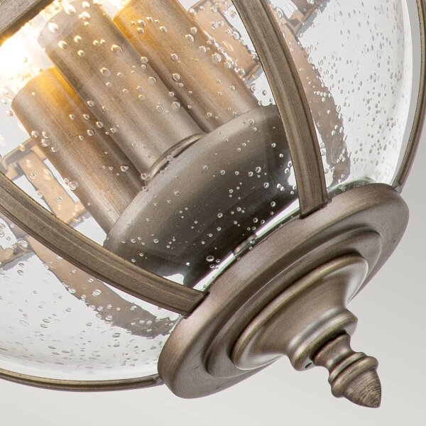 Kichler KL-HALLERON-8M-BU - Външен полилей на верига HALLERON 3xE14/40W/230V IP44