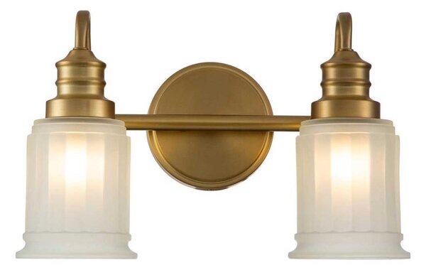 Quoizel QZ-SWELL2-BB-BATH-LED Стенен осветител за баня SWELL, 2xG9/3W/230V, IP44, златист