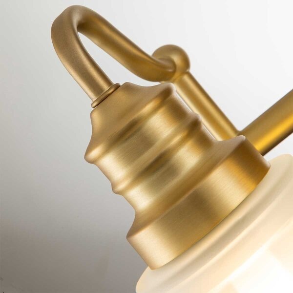 Quoizel QZ-SWELL2-BB-BATH-LED Стенен осветител за баня SWELL, 2xG9/3W/230V, IP44, златист
