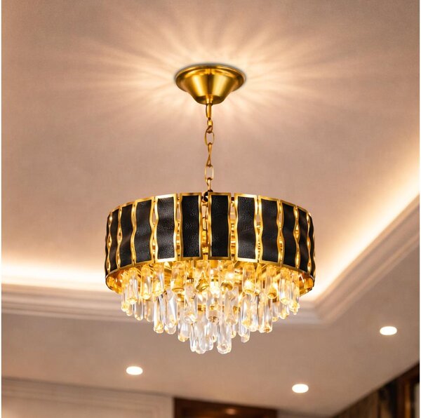 Brilagi - Полилей с верига CRISTAL 5xE14/40W/230V диаметър 38 см