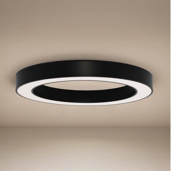LED таванно осветително тяло LED/80W/230V 3000/4000/6500K Ø 80 см, черно