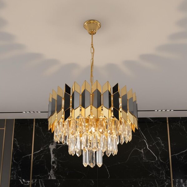 Brilagi - Полилей на верига CRISTAL 5xE14/40W/230V Ø 38 см
