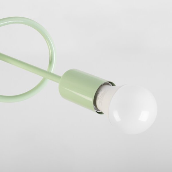 Плафонен полилей OXFORD 3xE27/15W/230V, зелен