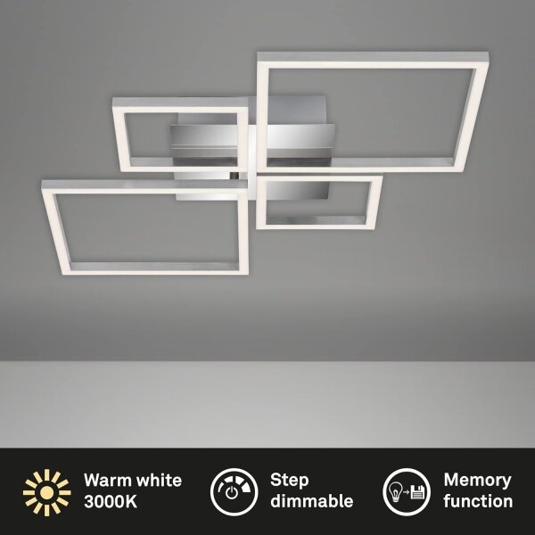 LED Димируемо таванно осветително тяло LED/42W/230V 3000K матов хром
