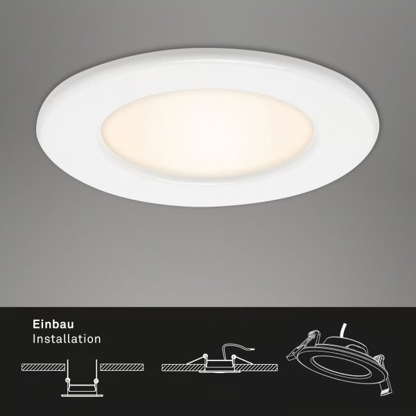 Комплект 3x вградени LED осветителни тела за баня LED/6W/230V 3000K IP44 бели