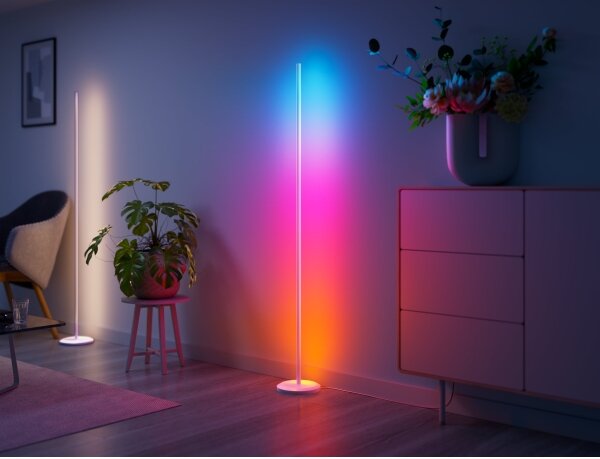Nanoleaf NL7204K0201A070-LEDRGBW димируема подова лампа 22W/230V 2200-6500K Wi-Fi бяла