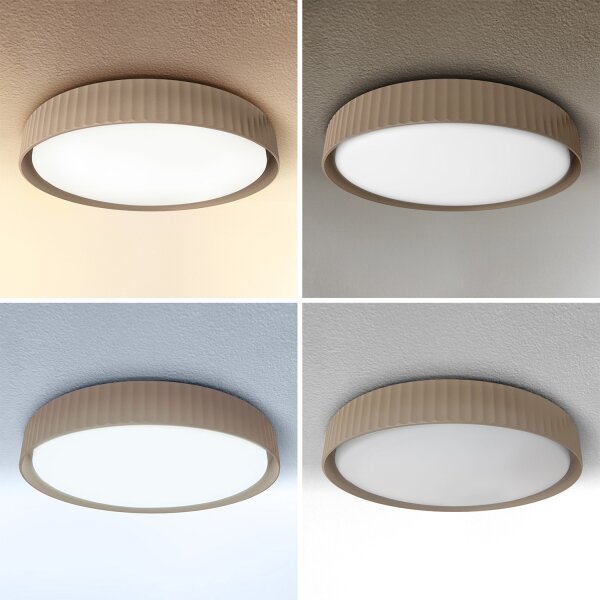 Brilagi - Димируемо LED таванно осветително тяло LUCIA LED/48W/230V Ø 41 см кафяво + дистанционно управление