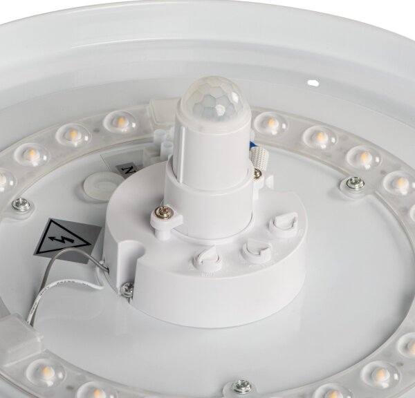 Kanlux 18122- LED таванно осветително тяло FOGLER с датчик за движение LED/12W/230V Ø 28 см