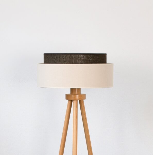 Brilagi - LED подова лампа BOHO стил 1xE27/15W/230V кремава/кафява