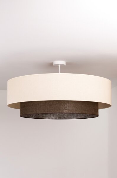 Brilagi - LED полилей BOHO стил, монтиран на тавана, 3xE27/15W/230V, диаметър 80 см, кремав/кафяв