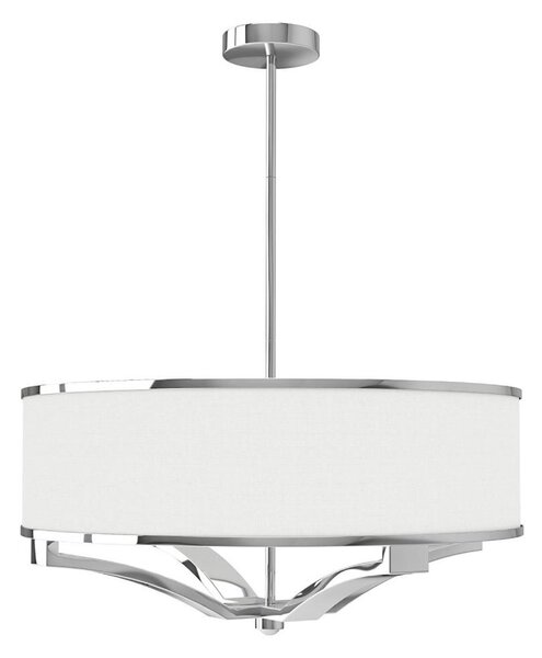 Open Design OR84801 - Полилей на тръба GERDO 4xE27/12W/230V блестящ хром/бяло