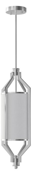 Open Design OR85853 - Пендел на прът ZUNDO 1xE27/15W/230V матов хром/бял