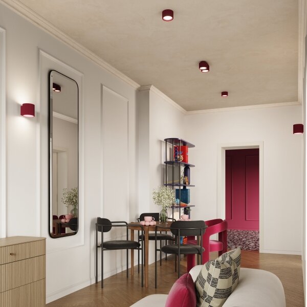 Brilagi - LED точково осветително тяло SFERA 1xGX53/30W/230V, диаметър 10 см, бордо