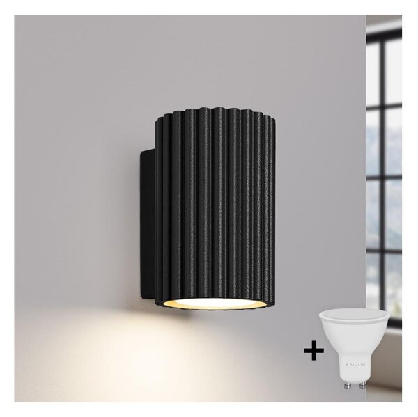 Brilagi - LED стенна лампа CRESTO 1xGU10/10W/230V 10 см черна