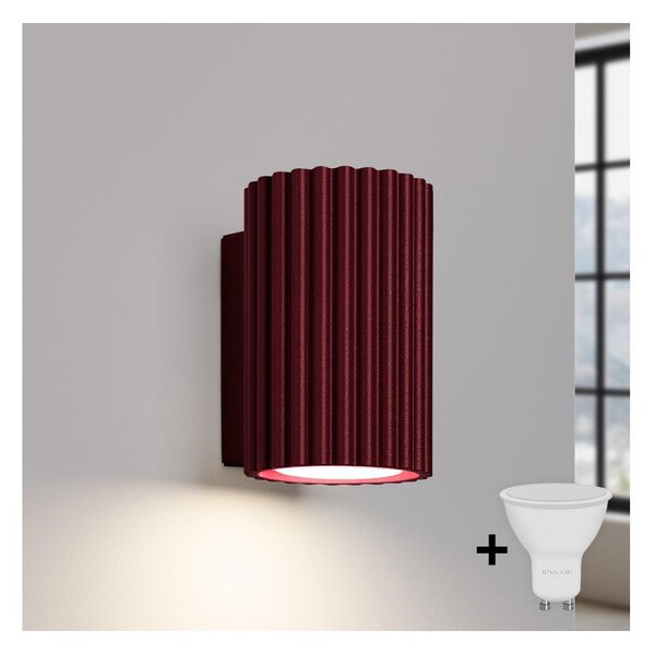 Brilagi - LED стенен аплик CRESTO 1xGU10/10W/230V 10 cm бордо