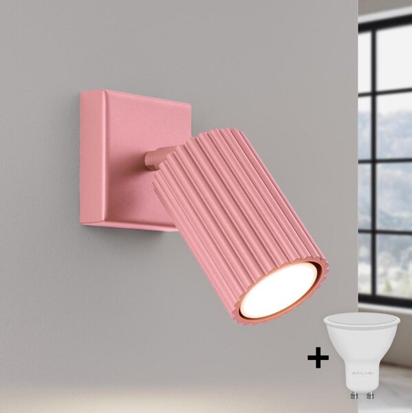Brilagi - LED стенно точково осветително тяло CRESTO 1xGU10/10W/230V розово