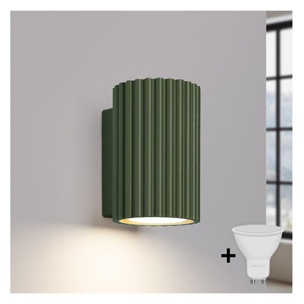 BRILAGI - LED настенно осветително тяло CRESTO 1xGU10/10W/230V 10 cm зелено
