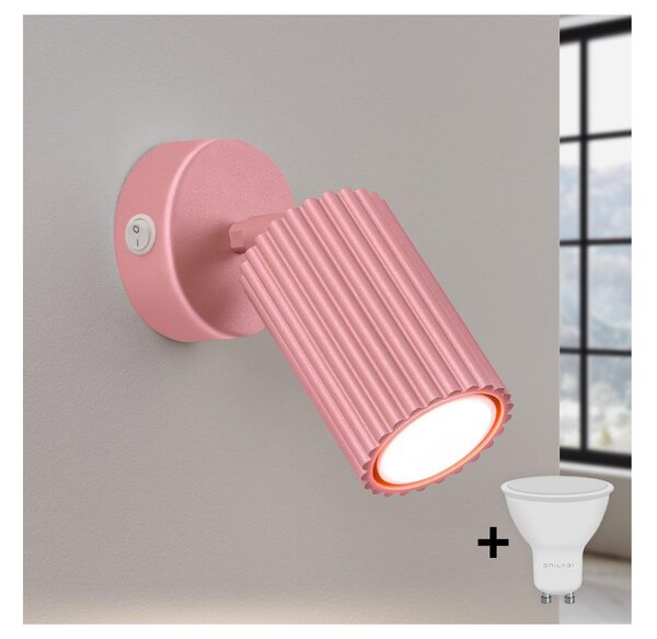 Brilagi - LED стенно точково осветително тяло CRESTO 1xGU10/10W/230V розово