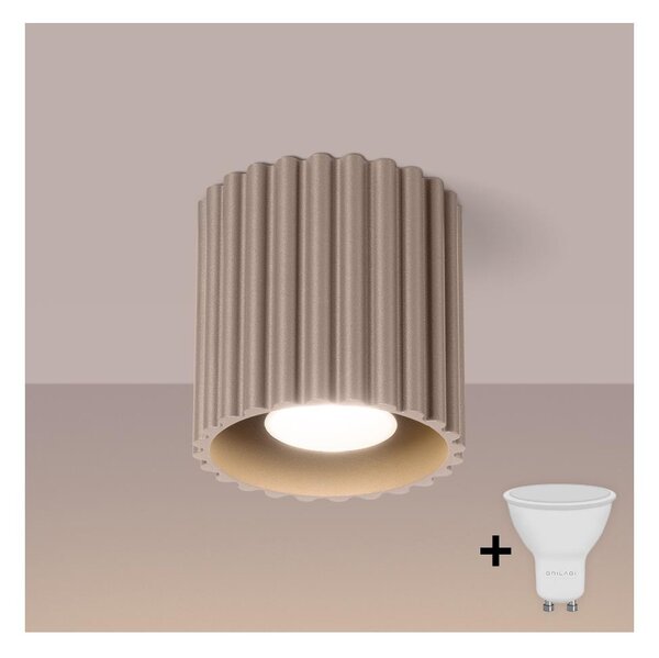 Brilagi - LED точково осветително тяло SFERA 1xGU10/10W/230V, диаметър 10 см, таупе