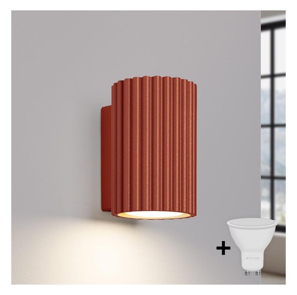 Brilagi - LED настенно осветително тяло CRESTO 1xGU10/10W/230V 10 см червено