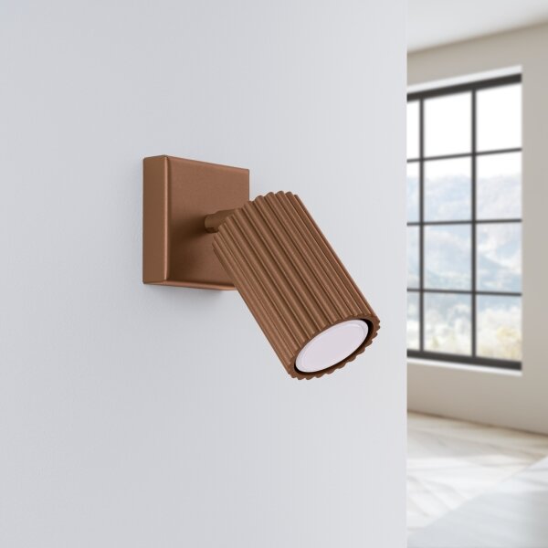 Brilagi - LED стенен аплик CRESTO 1xGU10/10W/230V кафяв
