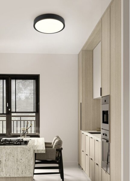 Trio - димируемо таванно LED осветително тяло ISEO LED/24W/230V 3000K диаметър 40 см черно