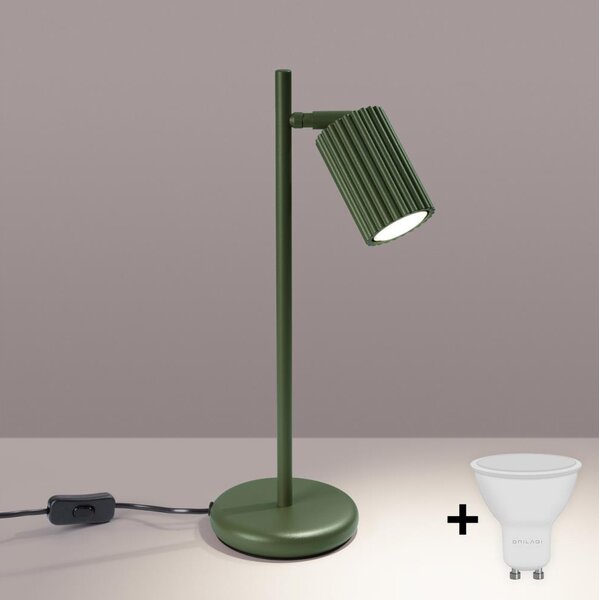 Brilagi - LED настолна лампа CRESTO 1xGU10/10W/230V зелена