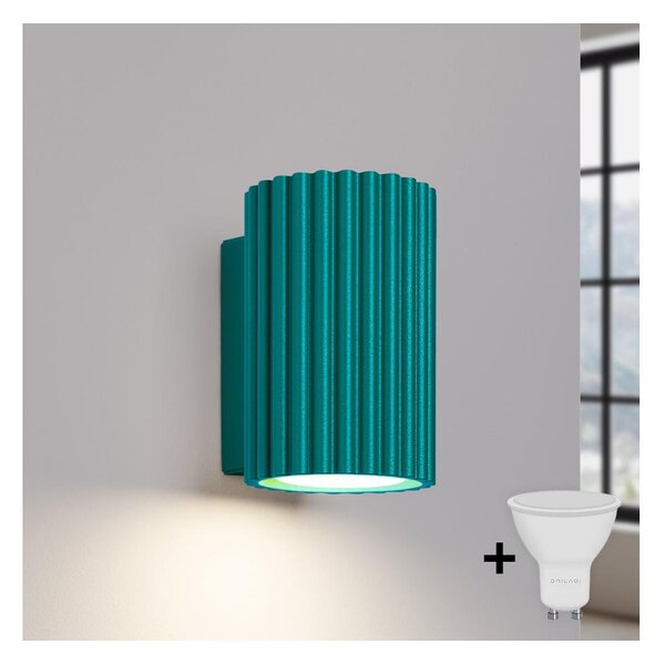 Brilagi - LED стенен аплик CRESTO 1xGU10/10W/230V 10 cm тюркоазен