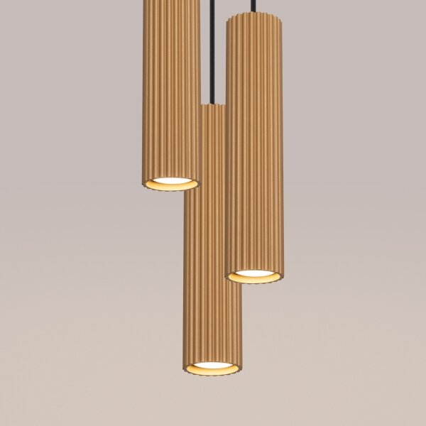 Brilagi - LED полилей на кабел CRESTO 3xGU10/10W/230V златист