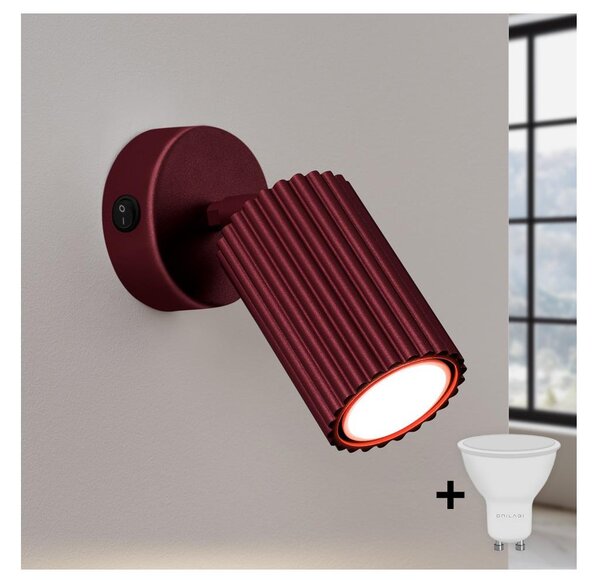 Brilagi - LED стенен точков аплик CRESTO 1xGU10/10W/230V бордо