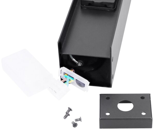 Brilagi - Външна лампа с 2 SCHUKO контакта 1xG9/11W/230V IP44 черна