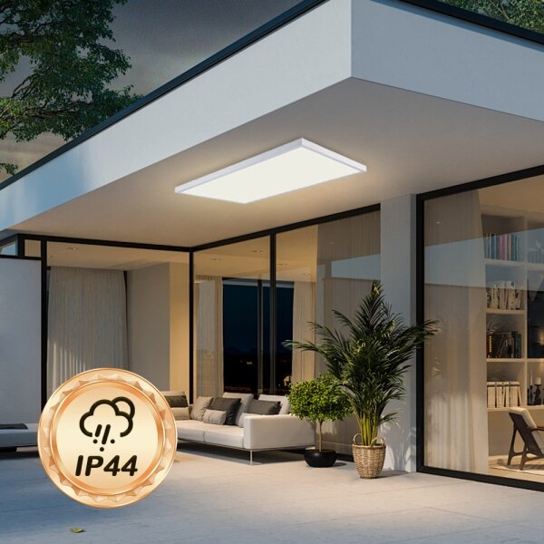 Brilagi - LED таванно осветително тяло за баня FRAME LED/96W/230V 120x60 cm IP44 бяло