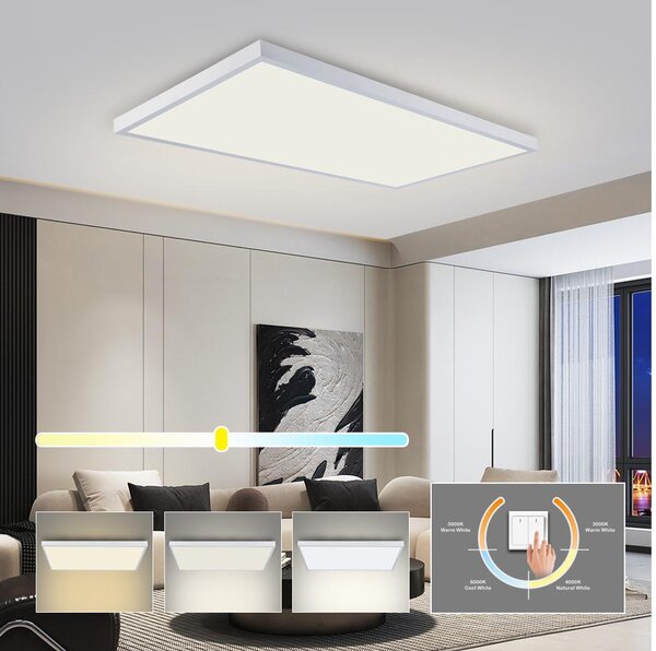 Brilagi - LED таванно осветително тяло за баня FRAME LED/96W/230V 120x60 cm IP44 бяло