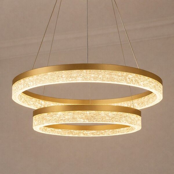 LED полилей на кабел GALA LED/54W/230V Ø 60 см златист