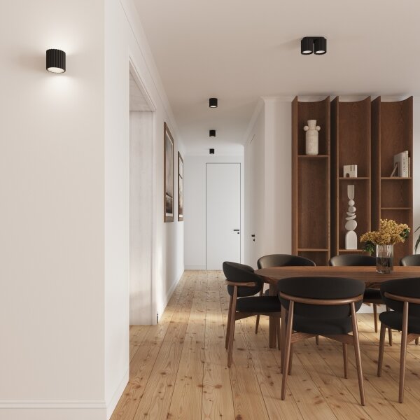 Brilagi - LED точково осветително тяло SFERA 1xGU10/10W/230V, Ø 10 см, черно