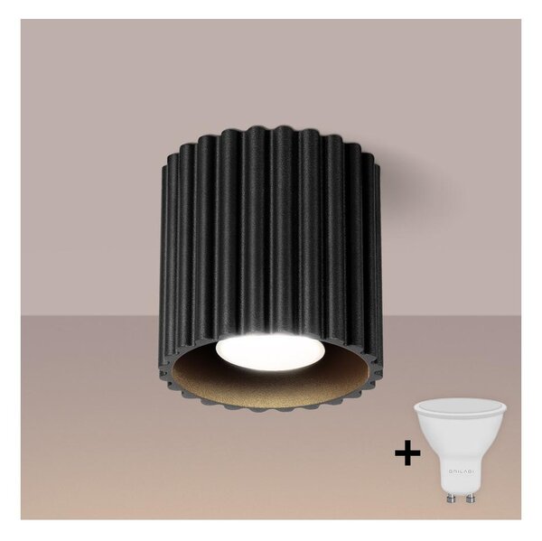 Brilagi - LED точково осветително тяло SFERA 1xGU10/10W/230V, Ø 10 см, черно