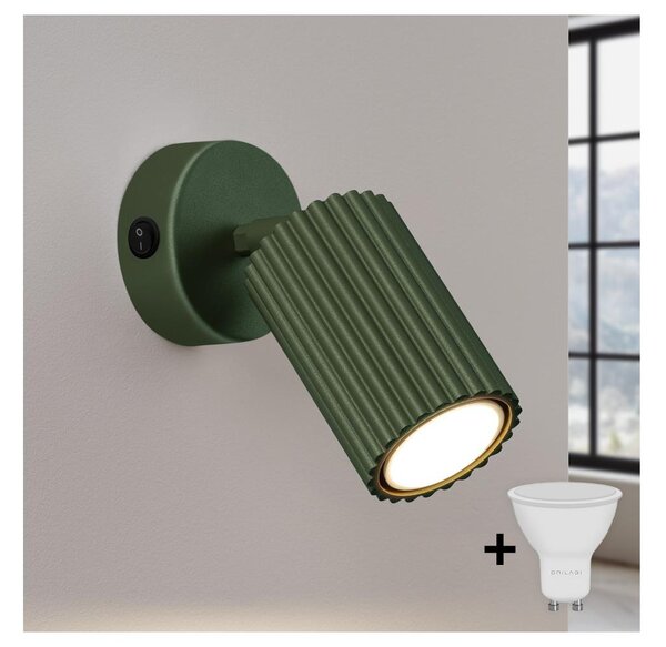 Brilagi - LED стенен точков осветител CRESTO 1xGU10/10W/230V зелен
