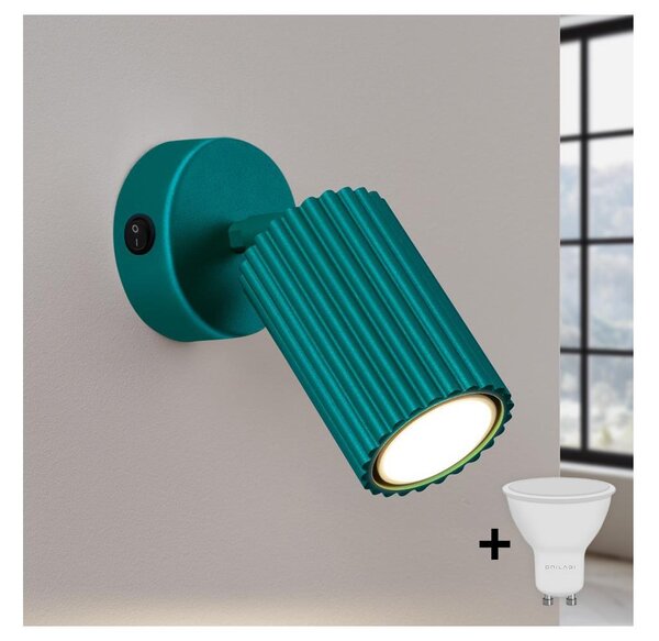 Brilagi - LED стенно точково осветително тяло CRESTO 1xGU10/10W/230V тюркоаз