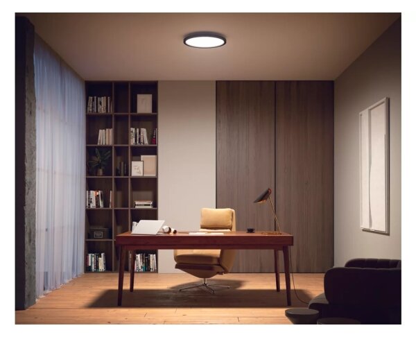 Philips - Димируемо LED таванно осветително тяло Hue AURELLE LED/21W/230V Ø 39,5 cm черно