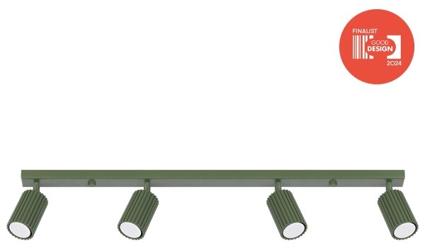 Brilagi - LED точково осветително тяло CRESTO 4xGU10/10W/230V зелено