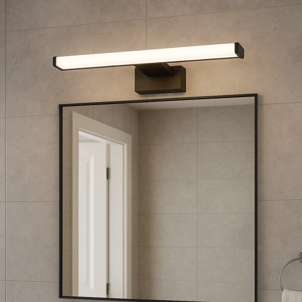 LED осветление за огледало за баня MIRORE LED/8W/230V 40 см IP44 черно