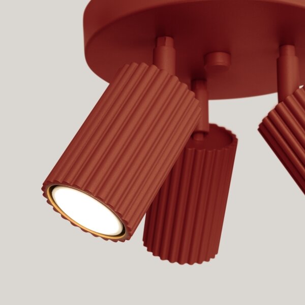 Brilagi - LED точково осветително тяло CRESTO 3xGU10/10W/230V червено