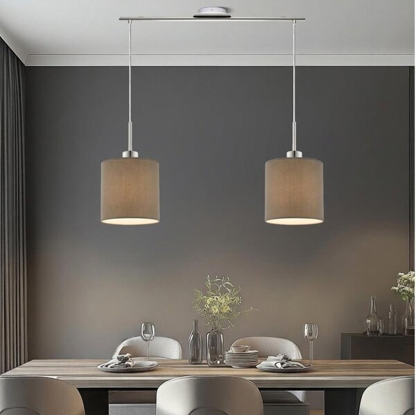 Eglo - LED полилей на кабел TUNJA 2xE27/60W/230V таупе