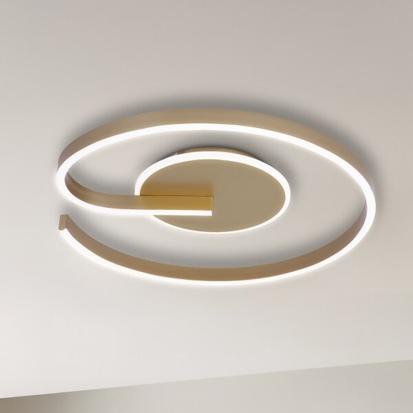LED таванно осветително тяло LORENZO LED/22W/230V Ø 50 см, златно